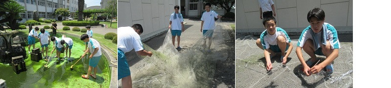 20260703　前庭池清掃1