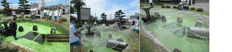 20260703　前庭池清掃2